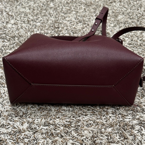 Mango Deep Burgundy Shopper Bag - Picture 5 of 6